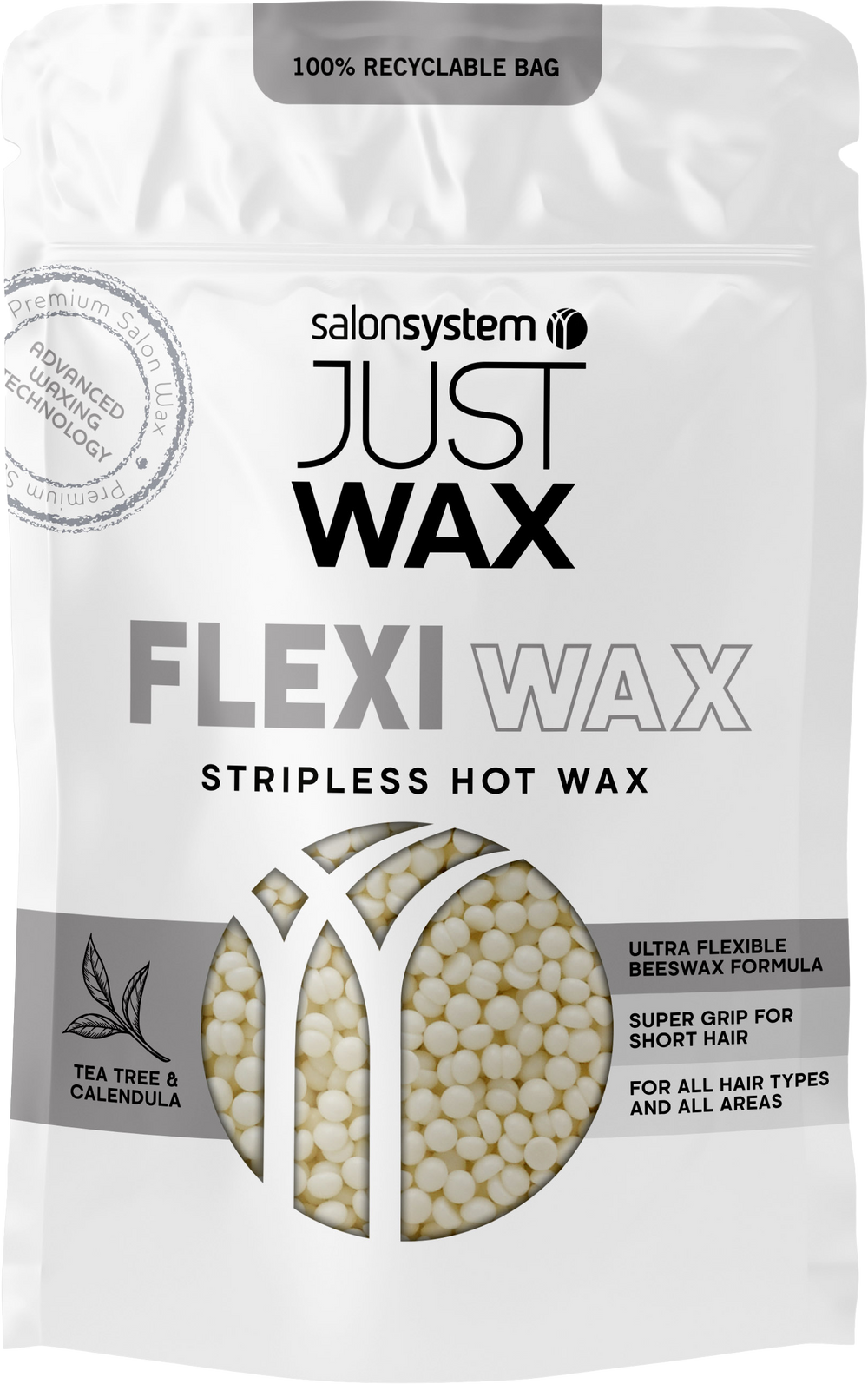 Salon System Just Wax Flexiwax Tea Tree stripless hot wax 700g