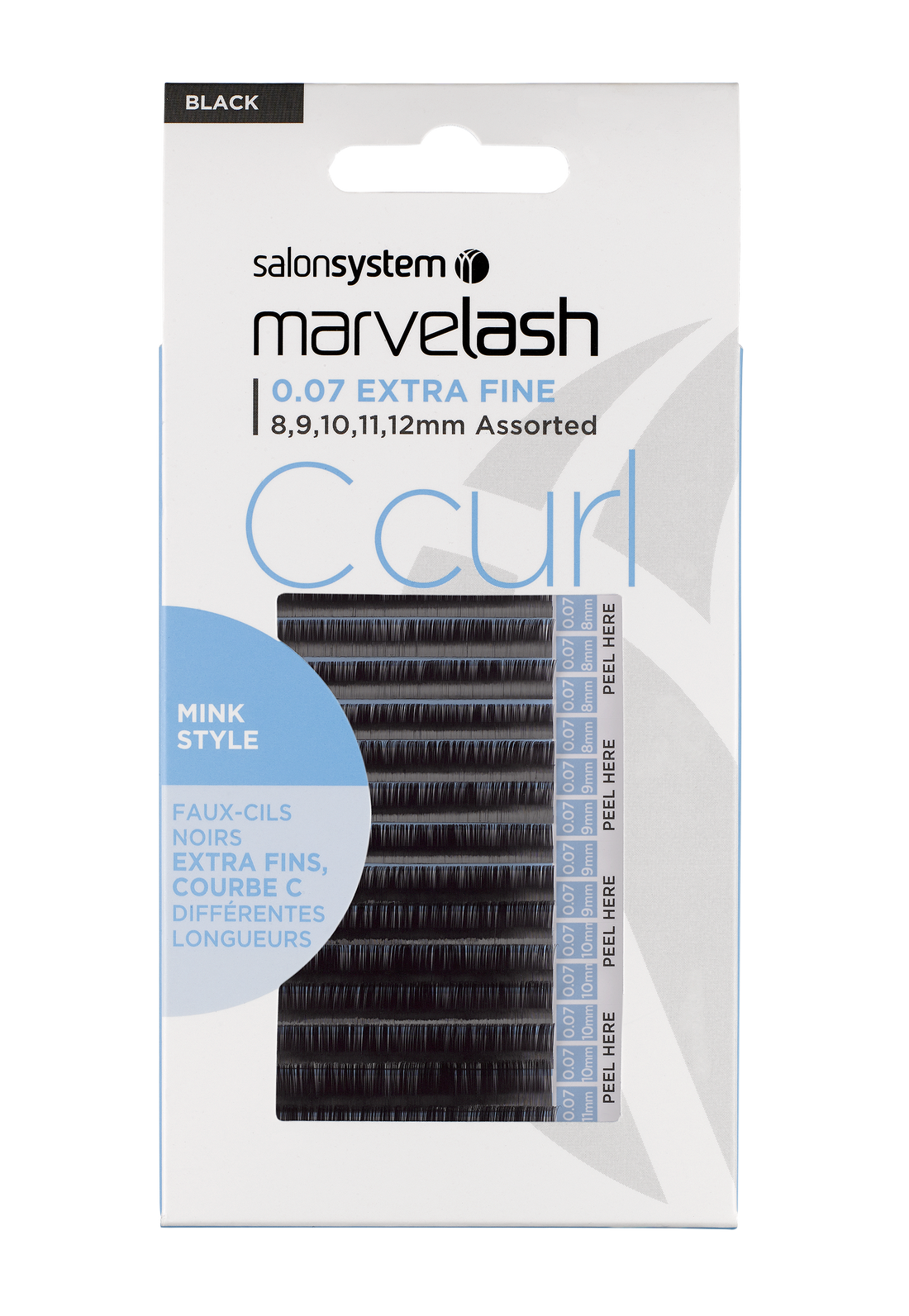 Marvelash Volume C Curl Lashes 0.07 Extra Fine Assorted 8-12mm