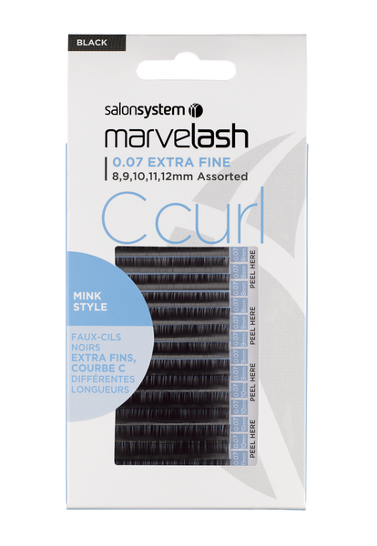 Marvelash Volume C Curl Lashes 0.07 Extra Fine Assorted 8-12mm