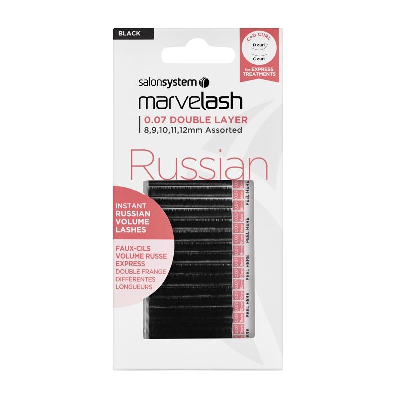 Marvelash Russian Lashes 0.07 Double Layer 8-12mm