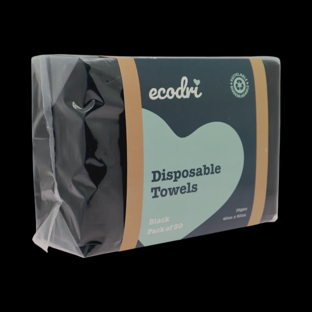 Ecodri Disposable Towles - Black 50pk