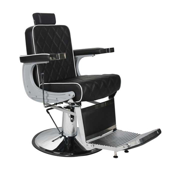 Chrysler Barber's Chair Black with White Piping