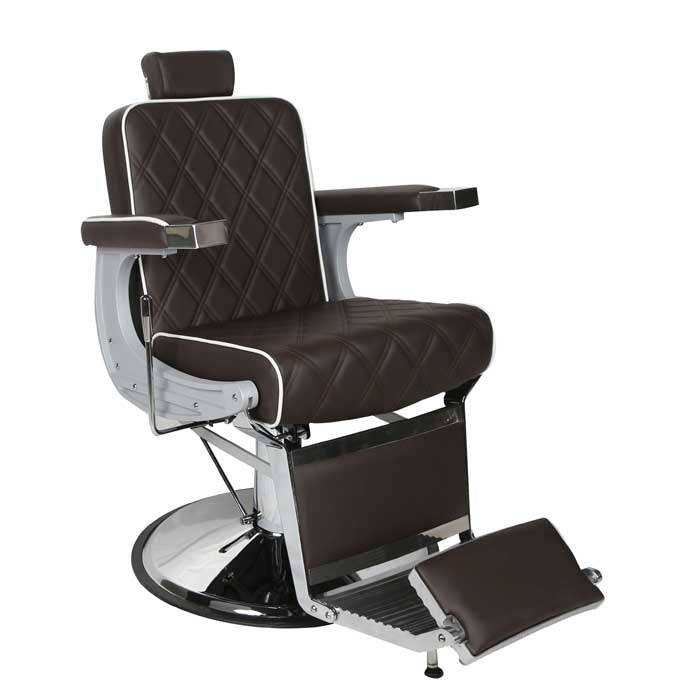 Chrysler Barber's Chair Brown with White Piping