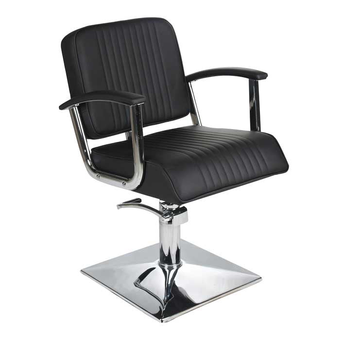 Madison Hydraulic Chair Square Base with Black Piping