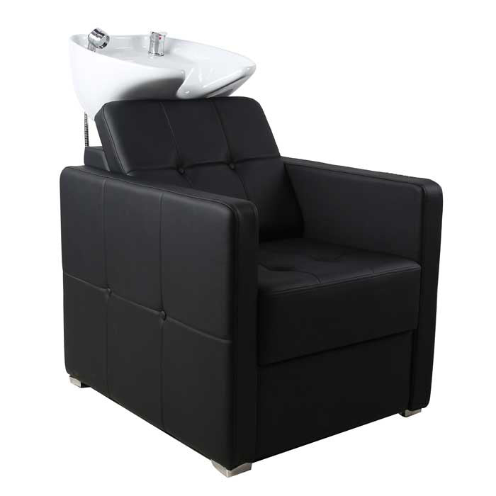 Dakota Back Wash Unit Black with White Basin