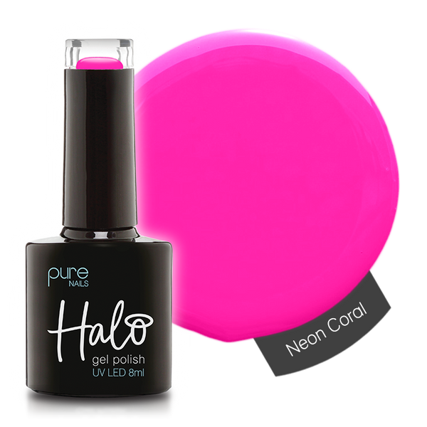 Gel Nail Polish Neon Coral 8ml