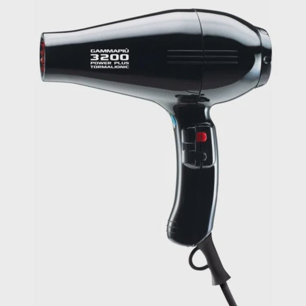 Gamma+ 3200 Power Plus Black Hairdryer