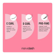 Marvelash D Curl 0.07 Extra Fine Lashes 8-11mm Mink Style