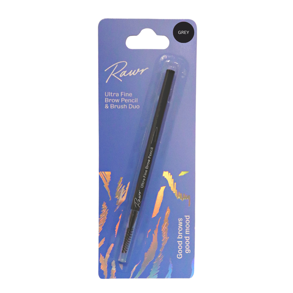 Ultra Fine Brow Pencil & Brush Duo - Grey
