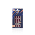 Rawr Stick On Nails Glossy Maroon Square