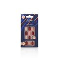 Rawr Stick On Nails Matte Brown/Beige Rounded