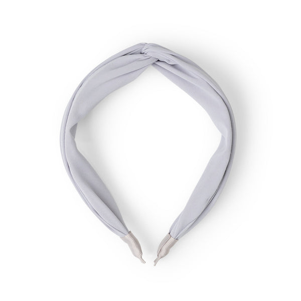 Rawr Satin Knotted Headband - Grey