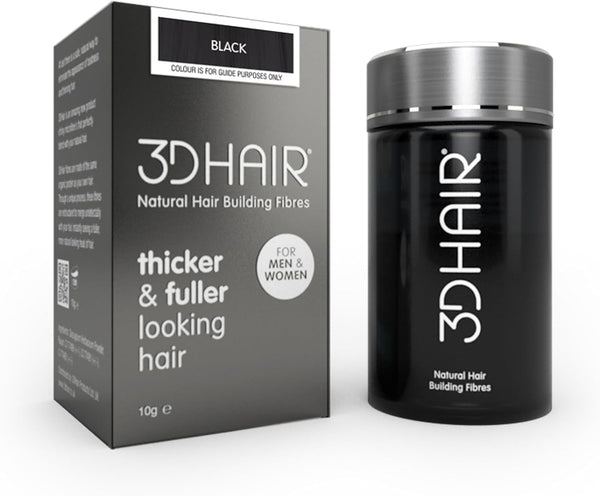 3D Hair Natural Hair Building Fibres - Black 10g