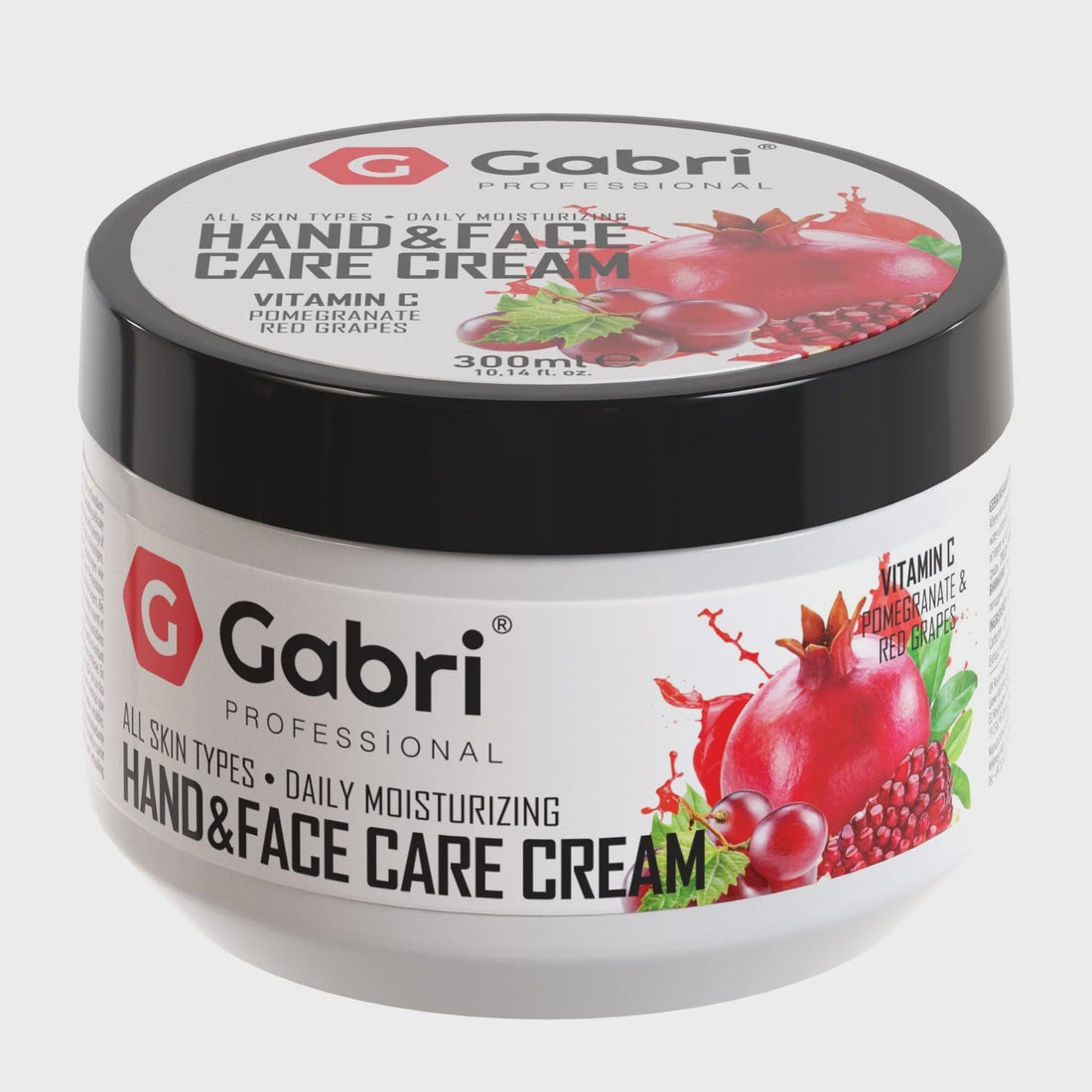 Gabri Hand & Face Care Cream Pomegranate 300g