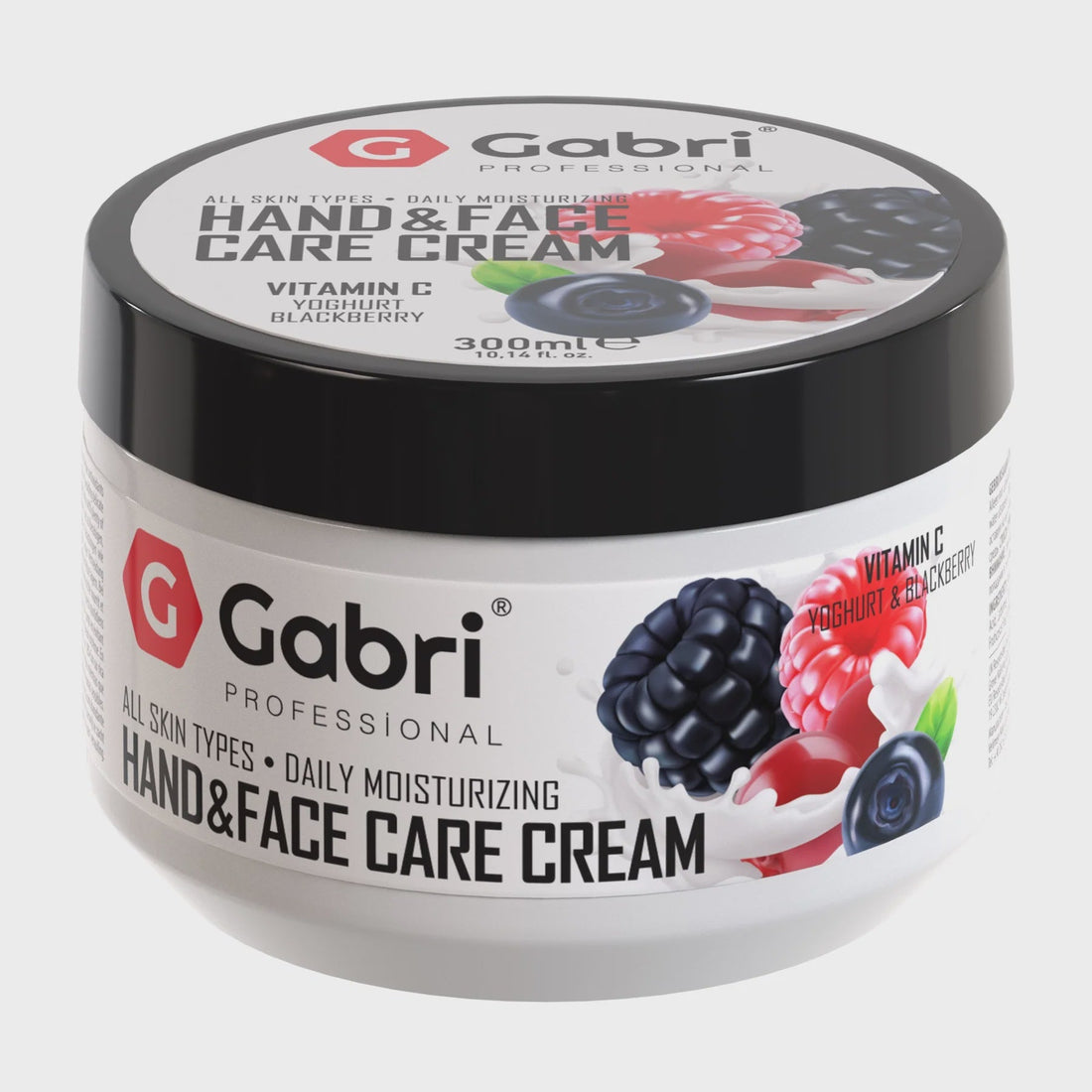 Gabri Hand & Face Care Cream Yoghurt & Blackberry 300g