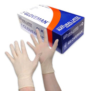 Gloveman Powder Free Latex Gloves 100 Pack