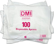 DMI Disposable Aprons White - 100 Pack