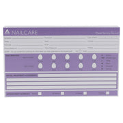 Record Cards For Nails 100 Pack
