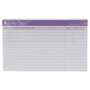 Record Cards For Nails 100 Pack