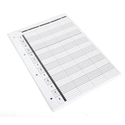 Loose Leaf Refill Pages 4 Assistant 4 Holes - 100pcs