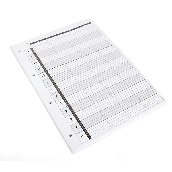 Loose Leaf Refill Pages 4 Assistant 4 Holes - 100pcs