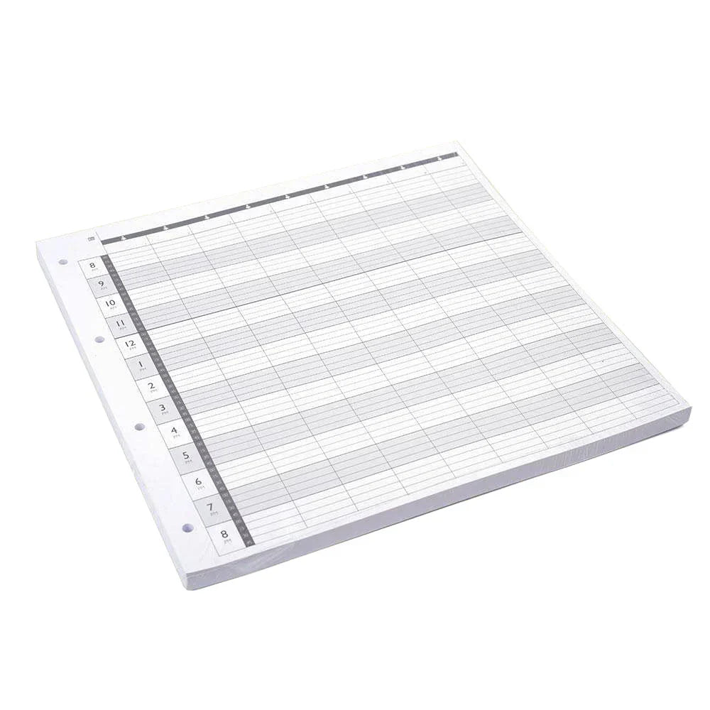 Loose Leaf Refill Pages 9 Assistant 4 Holes - 100pcs