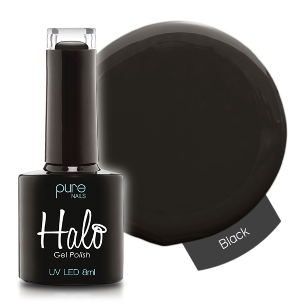 Gel Nail Polish Black 8ml