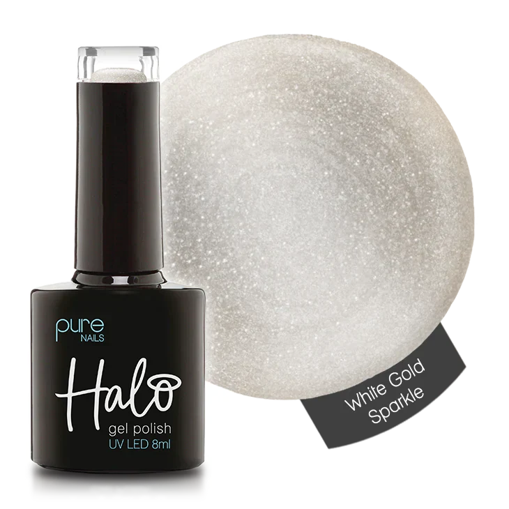 Gel Nail Polish White Gold 8ml