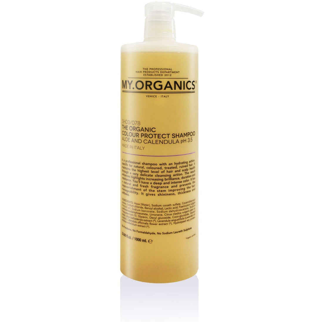The Organic Colour Protect Shampoo Aloe and Calendula 1000ml