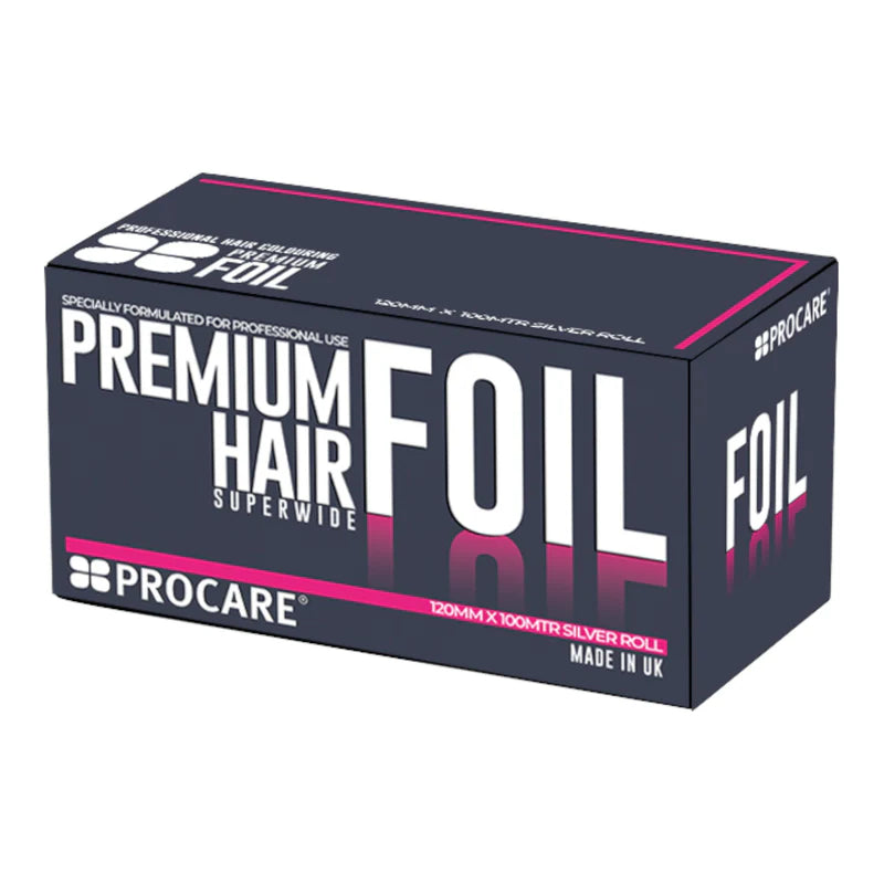 Premium Superwide Silver Hair Foil Roll 120mm x 100m