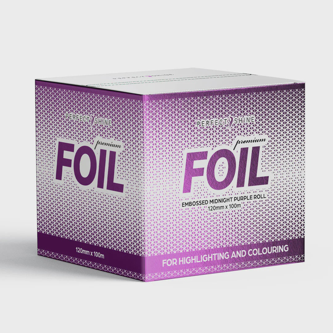 Perfect Shine Embossed Midnight Purple Foil Roll 120mmx100m