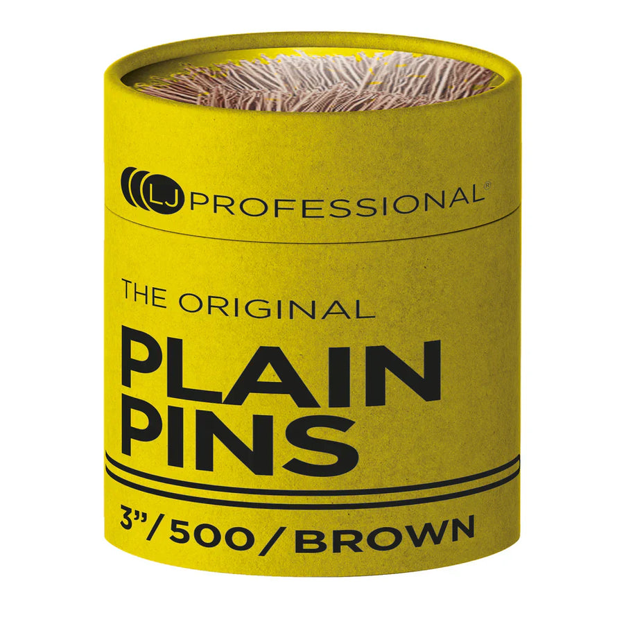 LJP 3" Hairpins Brown Plain - 500 Pack