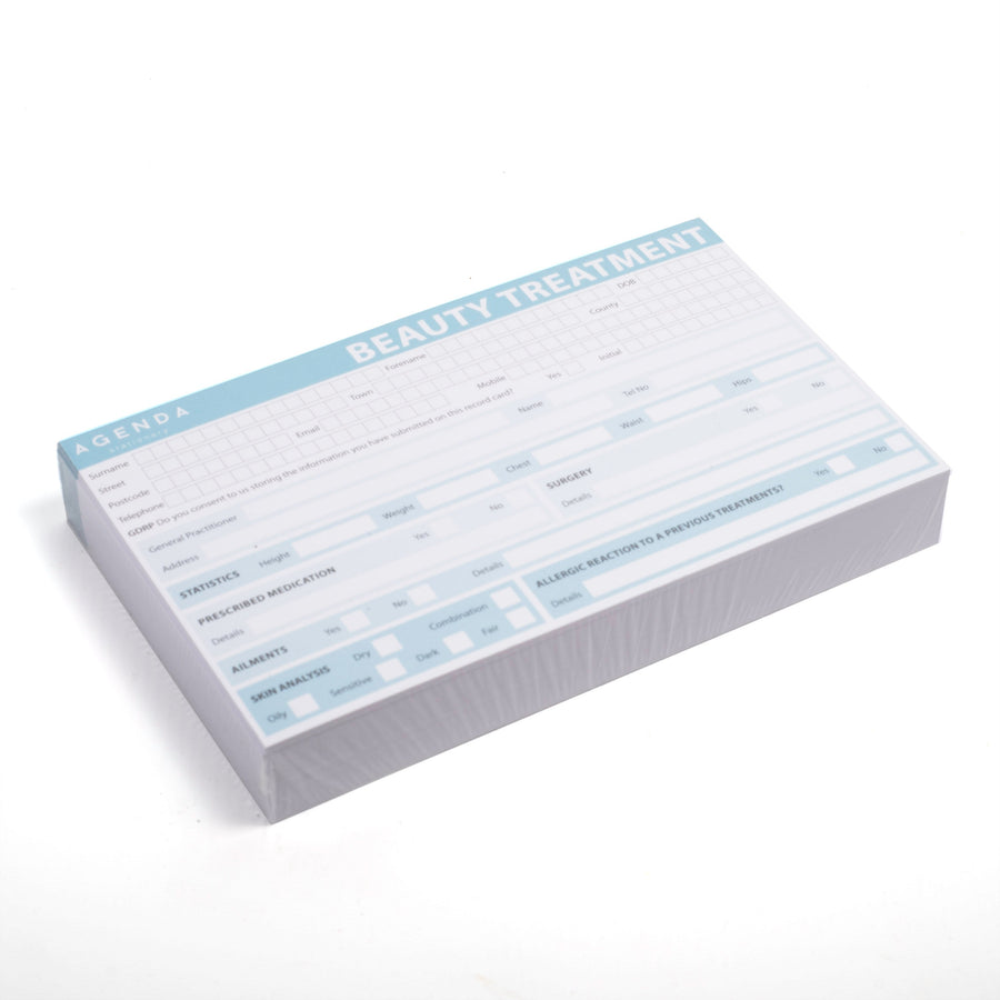 Record Cards For Beauty 100 Pack