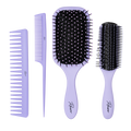 Detangling Hair Brush Set - Purple