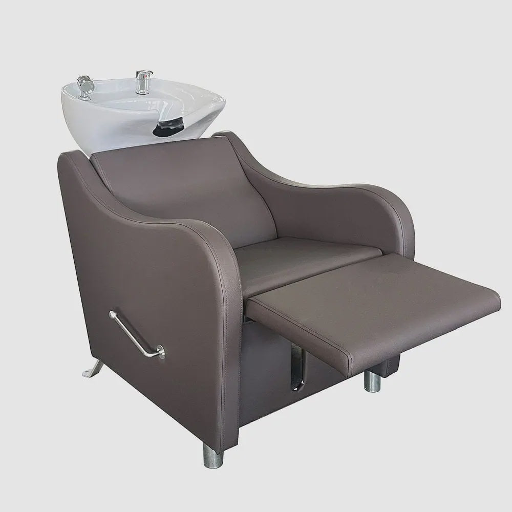 Manhattan Back Wash Unit Chocolate with White Basin