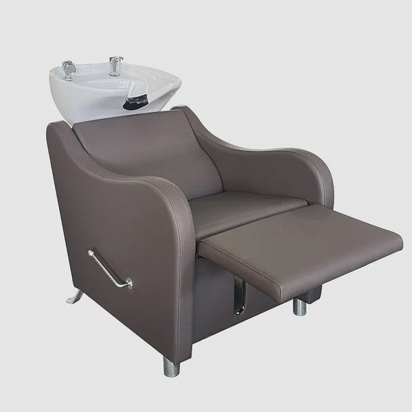 Manhattan Back Wash Unit Chocolate with White Basin