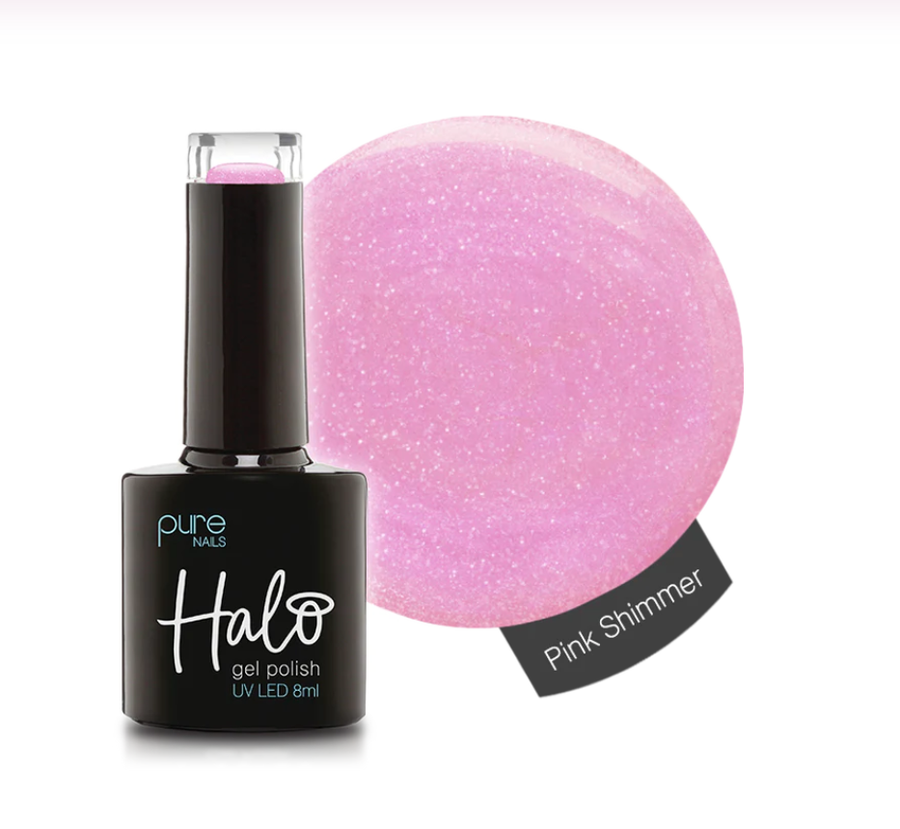 Gel Nail Polish Pink Shimmer 8ml