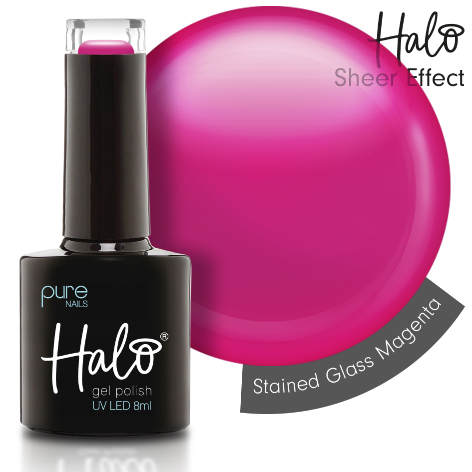 Gel Polish 8ml Stained Glass Magenta