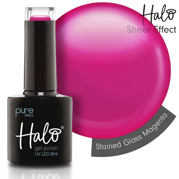 Gel Polish 8ml Stained Glass Magenta