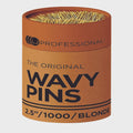 LJ 2.5" Wavy Pins1000pc - Blonde