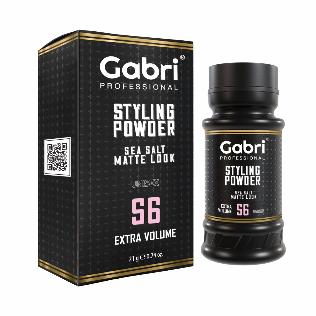 Gabri Powder Styling Powder Sea Salt Matte Look S6 Extra Volume 21g