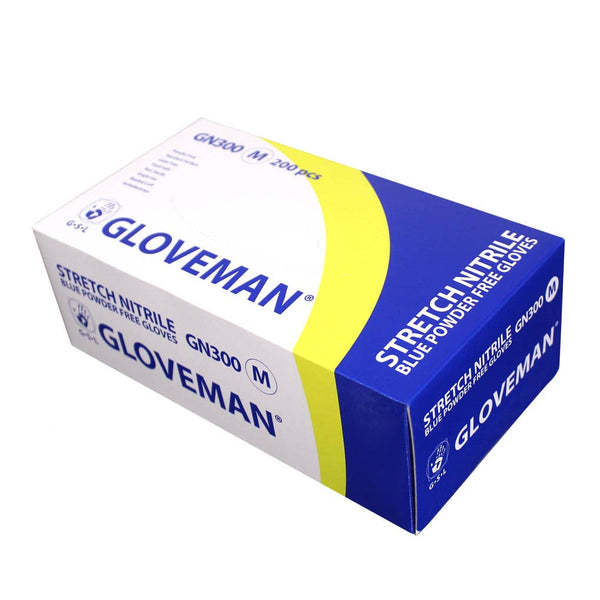 Gloveman Blue Nitrile Gloves 200 Pack