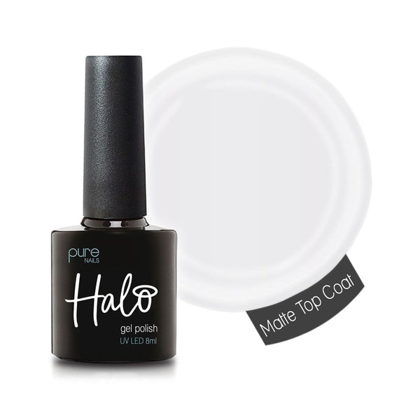 Halo Gel Polish Matte Top Coat 8ml (Non-Wipe)