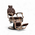 BUZZ Bronze Dark Brown Barber Chair