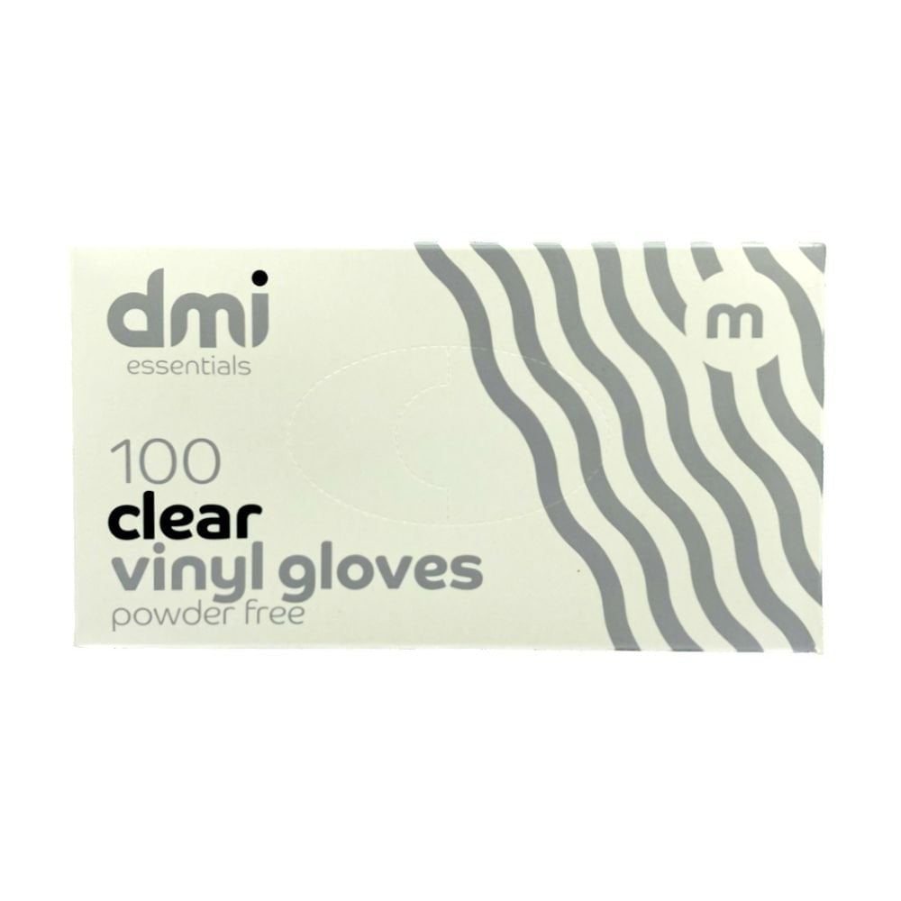 DMI Clear Vinyl Gloves Powder Free (100pcs) - Large