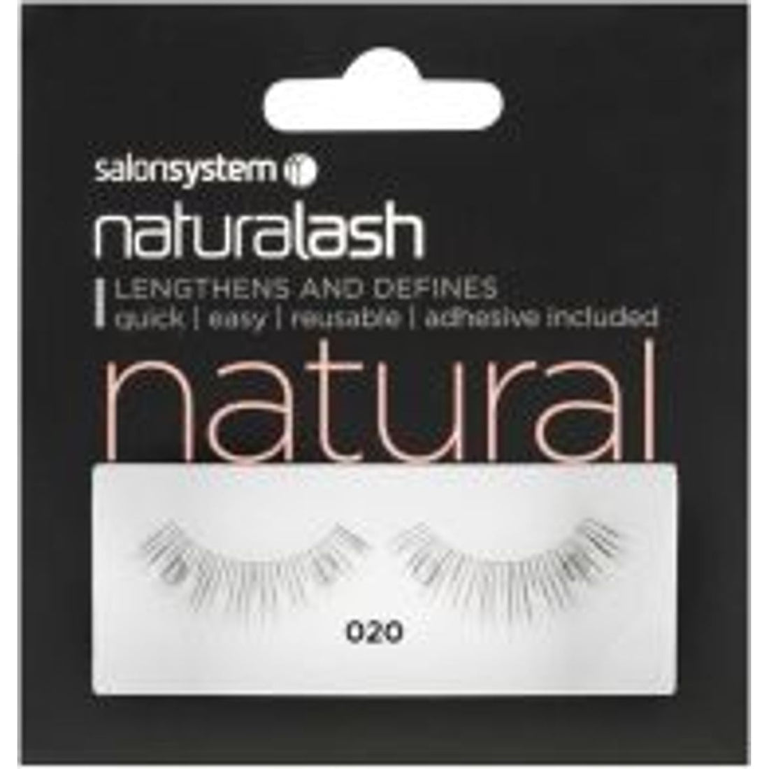 Salon System Naturalash 020 Strip Lash Black