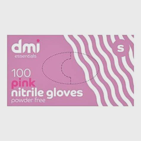 DMI Pink Nitrile Gloves Powder Free (100pcs) - Large