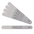 Nail Pro Regular Nail Files Zebra 80/80 Grit - 50Pcs