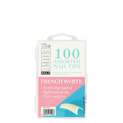 French White Assorted Nail Tips 100 Pack