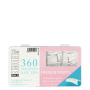 French White Assorted Nail Tips 360 Pack